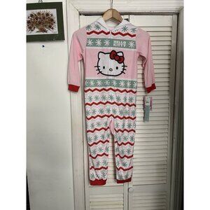 Hello Kitty Holiday Long Sleeve Pajama Girls Size Small 6/6X